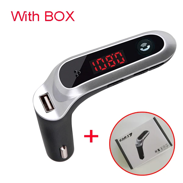 JINSERTA 4-в-1 Hands Free Беспроводной Bluetooth FM передатчик модулятор Автомобильный комплект MP3 плеер SD USB TF ЖК-дисплей автомобильные аксессуары - Название цвета: Silver with BOX