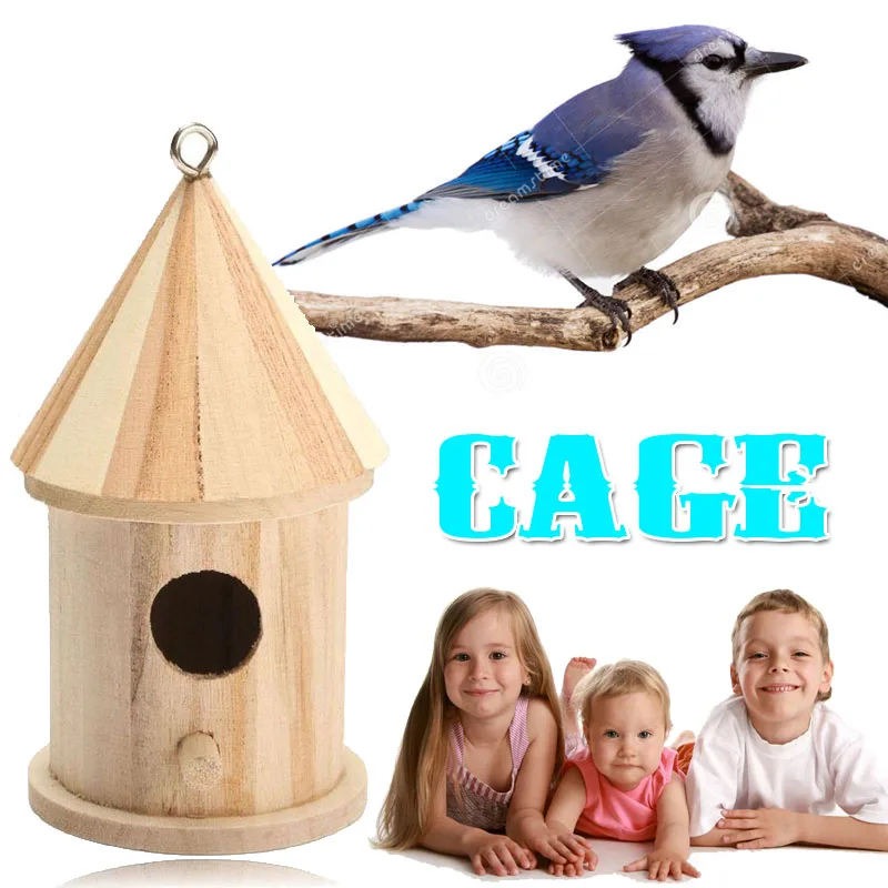 Деревянные дома для птиц клетка для птиц свадебные украшения Nid Oiseaux Vogel hangмат дом Oiseaux канарская птичья клетка для попугаев