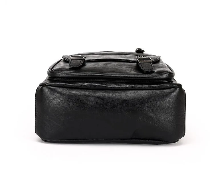 Мужской кожаный рюкзак, мужские рюкзаки для путешествий, Mochila Masculina, Черная мужская сумка для книг, рюкзак для ноутбука, Mochilas Para Hombre Man