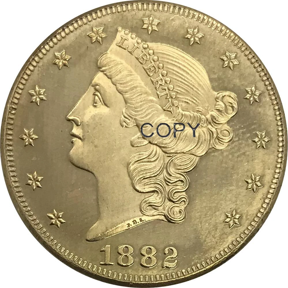 1882 CC Соединенные Штаты 20 двадцать долларов голова свободы двойной Орлан с