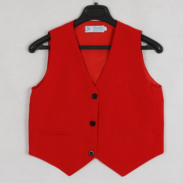 Детский красный костюм-жилет для хоровых выступлений одежда сцены мальчиков