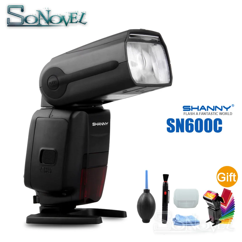 SHANNY SN600C HSS 1/8000S на камере TTL GN60 Вспышка Speedlite для Canon EOS R 850D 800D 760D D750D 200D 80D 77D 7D