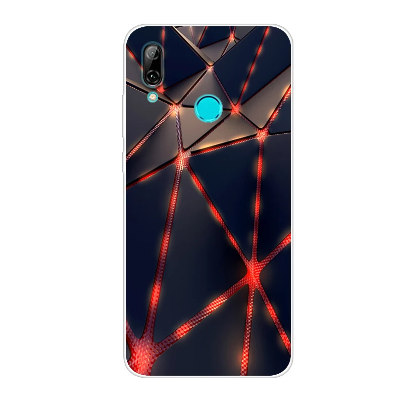 Чехол для Huawei P Smart 2019 6 21 дюймов прозрачный ТПУ с рисунком силиконовые чехлы