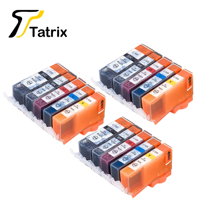 

15 PCS For Canon PGI 525 CLI 526 Compatible Ink Cartridge For Canon PIXMA IP4850/IP4950/IX6550/MG5150/MG5250/MG5350 Printer