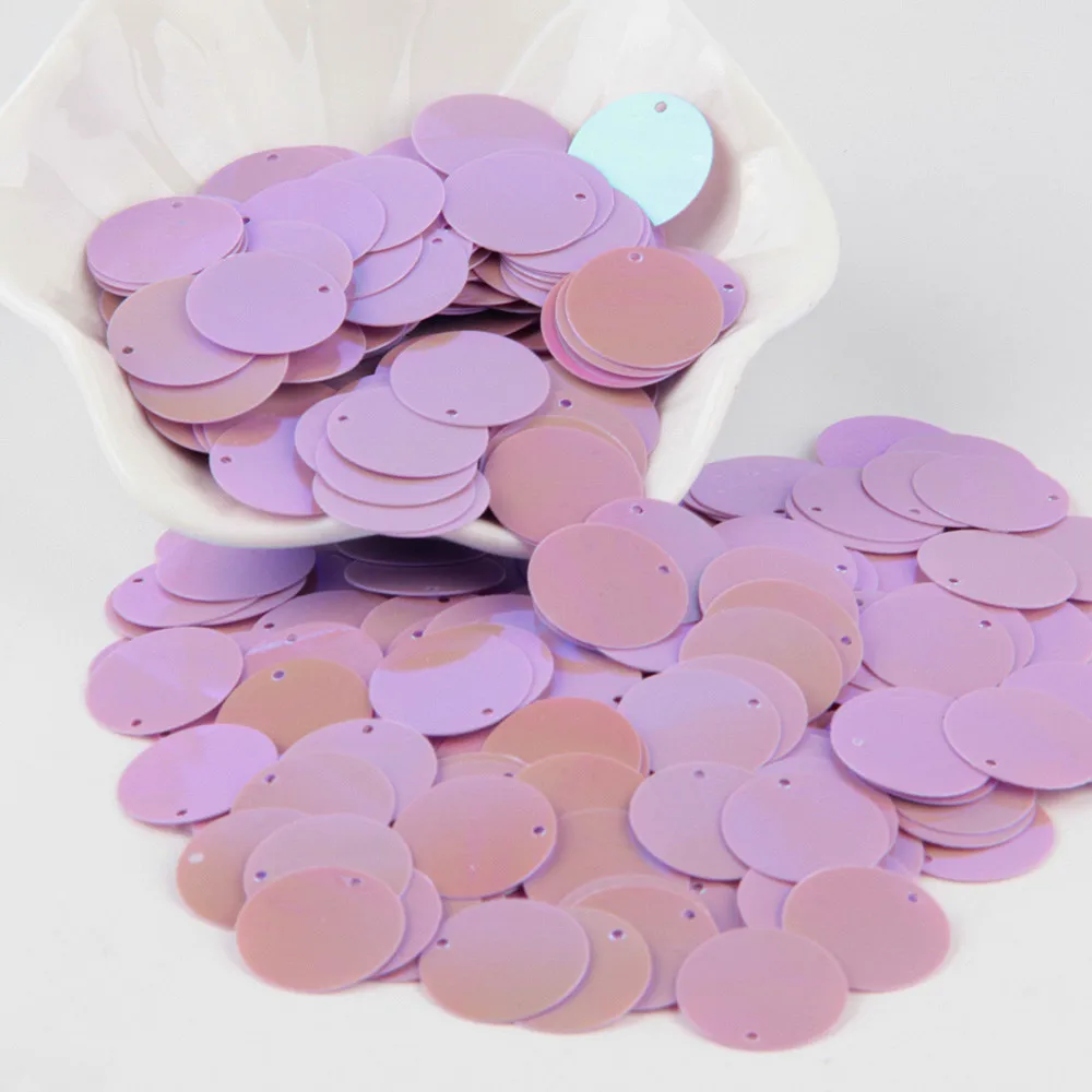 20mm ab purple AB фиолетовые пайетки 3 мм-30 мм неупакованные блестки набор глиттеров для дизайна ногтей маникюр шитье свадебные конфетти украшения Lentejuelas - Цвет: 20mm ab purple