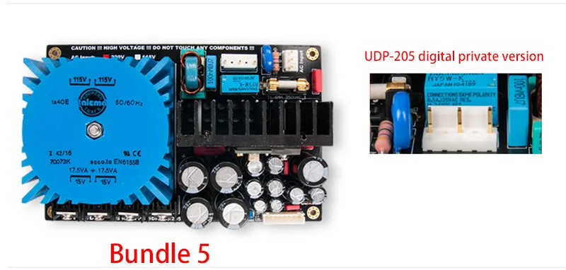 Bundle 5 Hi-end Встроенный линейный блок питания для OPPO UDP 203 205 Blu-Ray плеер обновления - Цвет: Bundle 5