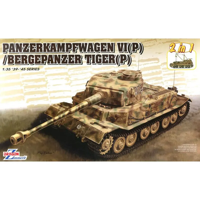 DRAGON 6869 1/35 panzerkampfwgen VI (P) & Bergepanzer Tiger (P)-набор моделей | Игрушки и хобби