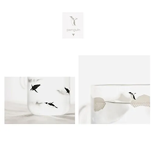 Бренд Tuuli Креативный дизайн полярный медведь и Пингвин борсиликатное стекло