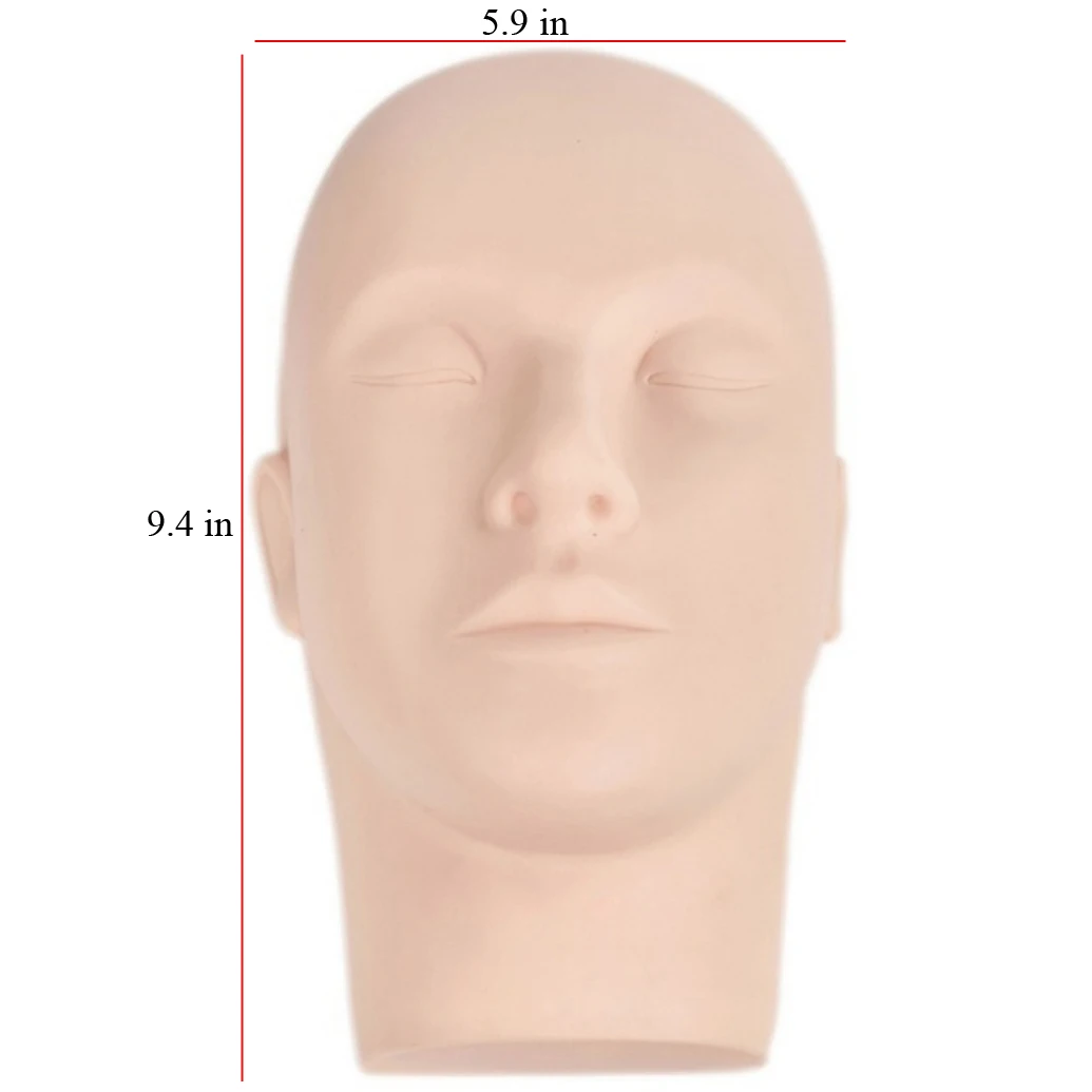 Mannequin Head 1 шт. Профессиональный обучающий манекен с плоской головкой Модель Практика Макияж для ресниц инструмент для наращивания ресниц - Цвет: Mannequin Head