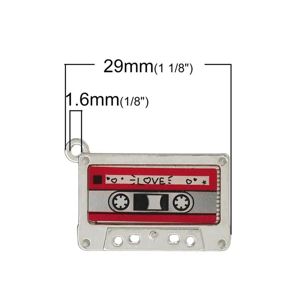 8 сезонов подвески из цинкового сплава кассетные ленты серебряного цвета