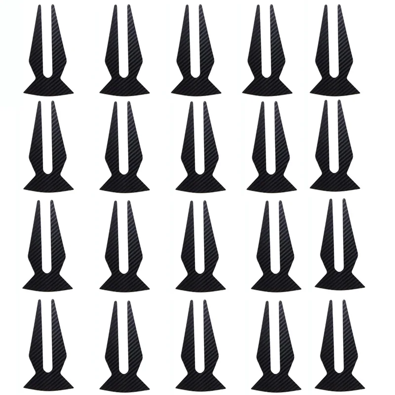 20 шт. забавные наклейки втулки на колеса автомобиля из углеродного волокна обод и