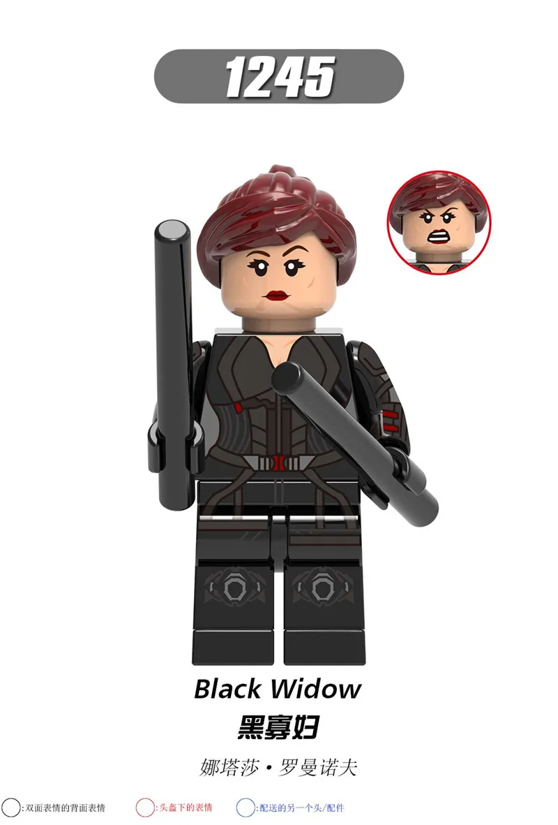 Супер Герои lEGOED Мстители Marvel: Бесконечная война Железный человек танос Blackwidow caption