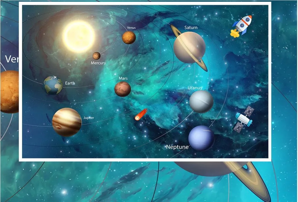 Фотообои на заказ 3d обои Космическая Звезда картина для детской комнаты