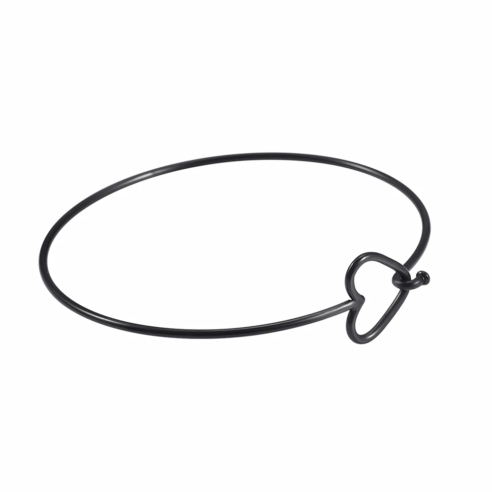 Открытый регулируемый браслет из нержавеющей стали с памятью в виде дома, браслеты-обручи в виде любящего сердца, браслеты для женщин, расширяемый проволочный браслет, браслеты