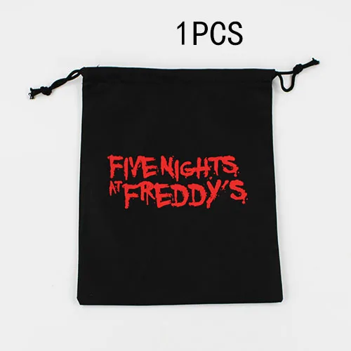 1pcs bag 5 шт. 12 шт. Five Nights At Freddy's Набор фигурок Бонни Фокси Фредди Fazbear фигурка медведя игрушки и черный мешок - Цвет: 1pcs bag