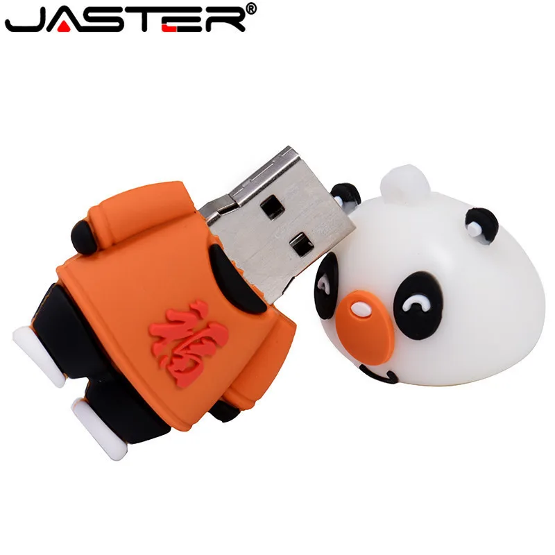 Кунг фу Панда USB2.0 флеш накопитель мультяшный 4 ГБ 8 16 32 64 Гб Флешка брелок подарок