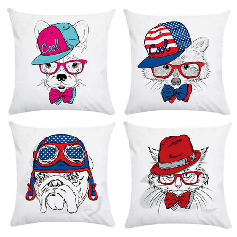 Подушки Модные животные домашний декор наволочки покрытия для подушек 45*45 см