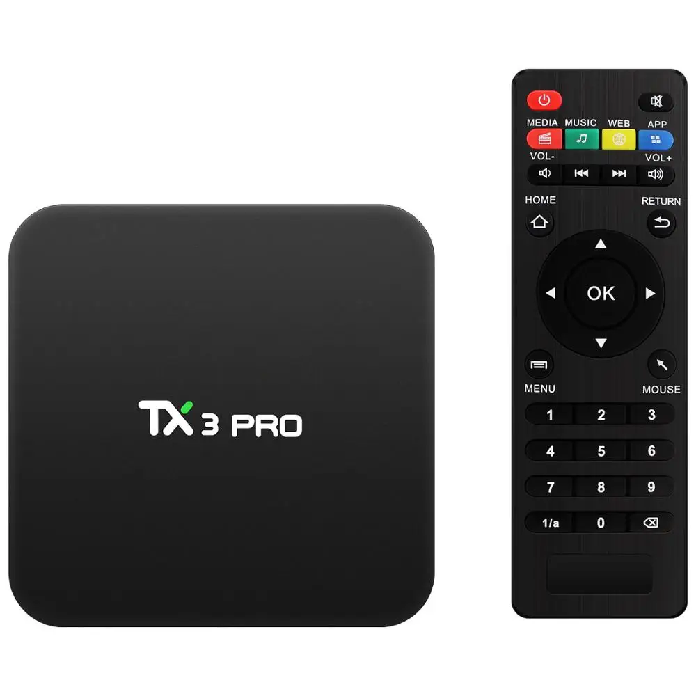ТВ-приставка Procaja TX3 Pro Android TX3Pro Amlogic S905 1 ГБ ОЗУ 8 Гб ПЗУ 4K 64 бит DLNA Miracast Wi-Fi LAN - ГБ/8 |