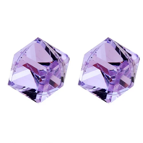 Btime Мода 5 цветов Cube Кристаллы серьги для Для женщин Стад кристаллы Swarovski