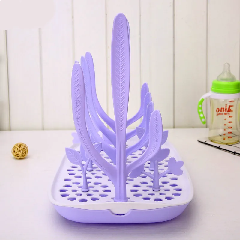 Newborn Baby Multifunction Bottle Drying Rack Kids Tree Shape Storage Nipple Pacifier Feeding Cup Kid Detachable Cleaning | Мать и