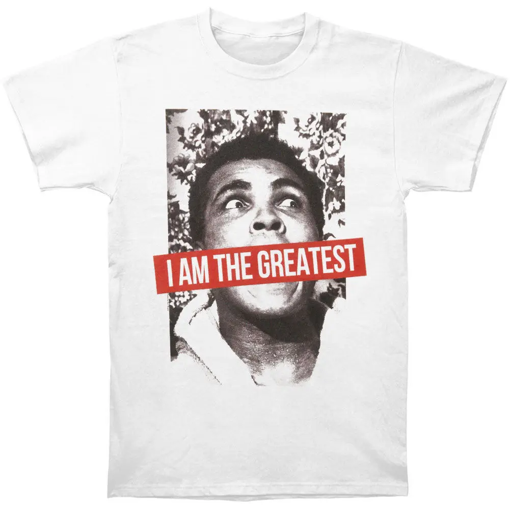 Muhammad Ali Men's Greatest T-shirt White 2018 Short Sleeve Cotton T Shirts Man Clothing Loose Top Tee | Мужская одежда