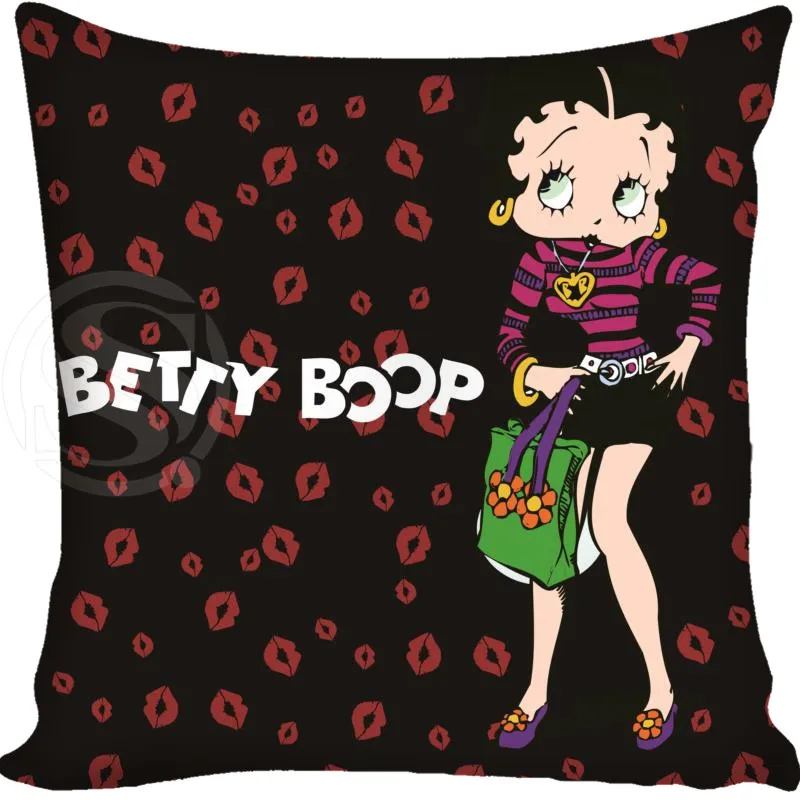 2 Декоративная Наволочка на заказ betty boop квадратная Наволочка на молнии лучший хороший подарок 20X20 см, 35X35 см, 40x40 см - Цвет: 2