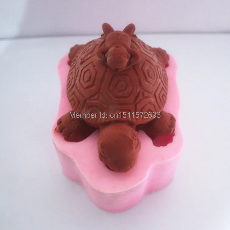 Новый Черепаха ручной работы 3D силиконовые формы для мыла торт шоколада кухни