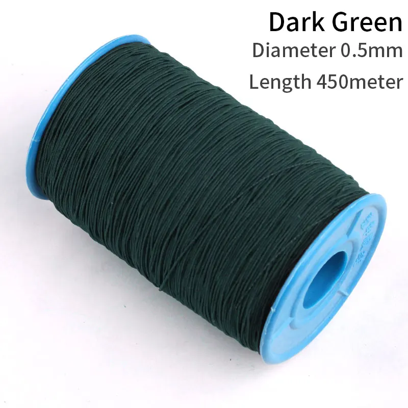 Dark Green 0,5 мм эластичная линия эластичный шнур резиновая линия тонкая эластичная лента бисерная нить растягивающийся шнур для изготовления ювелирных изделий - Цвет: Dark Green