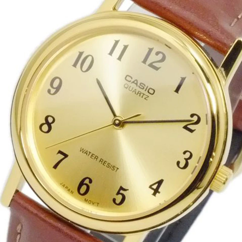 Casio классические часы Мода и Повседневное кварцевые наручные часы Мужчины Relogio feminino часы кожаный ремешок Водонепроницаемый 3 бар натуральная MTP-1095