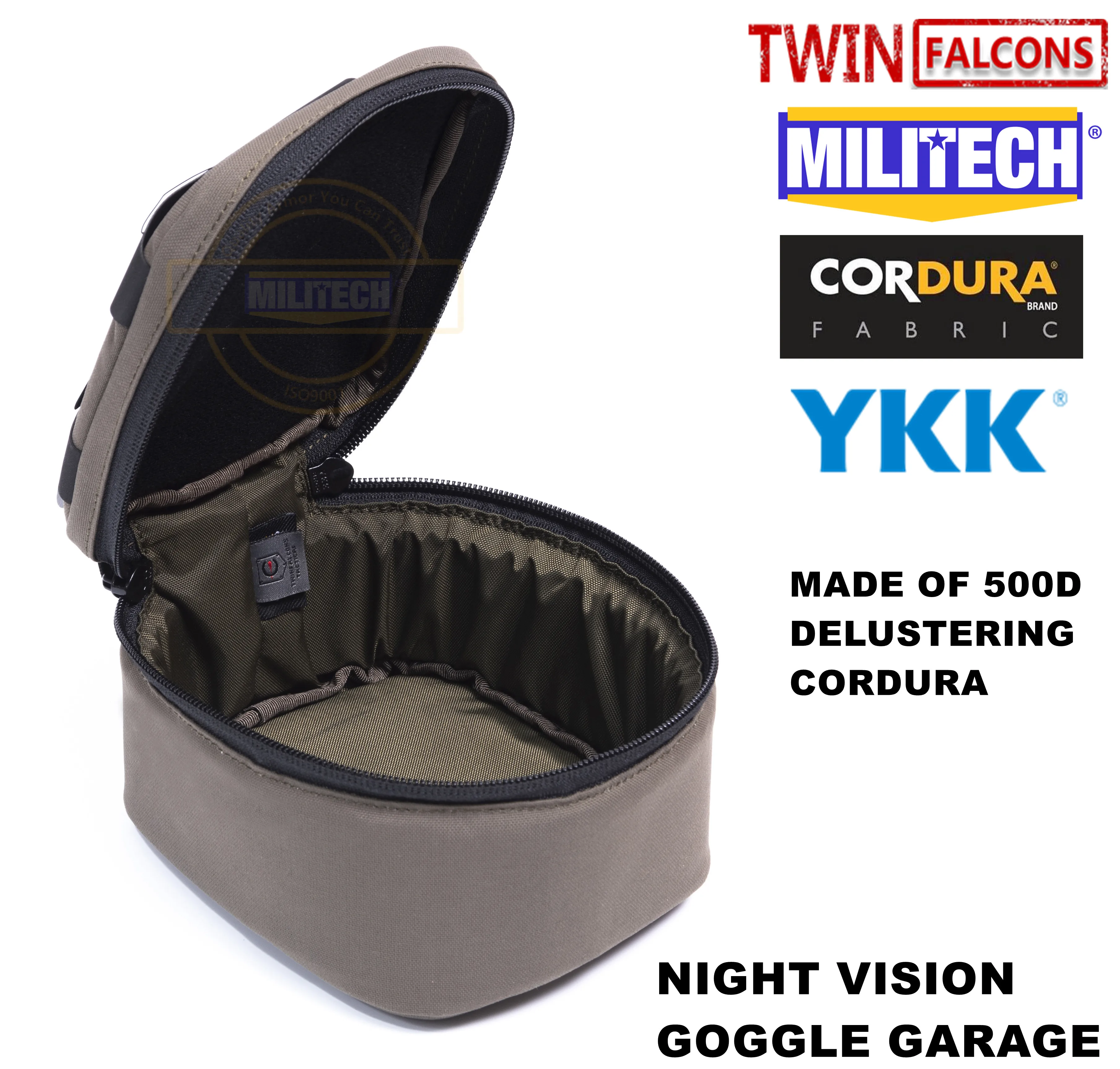 MILITECH twinfalcon TW Delustered Cordura NVD NOD NVG гараж для шлема устройство ночного видения