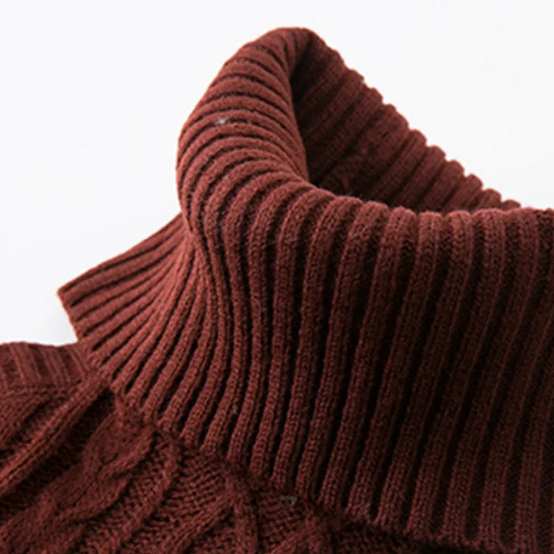 Зимний Теплый женский свитер 2019 свободная водолазка без бретелек на плечах