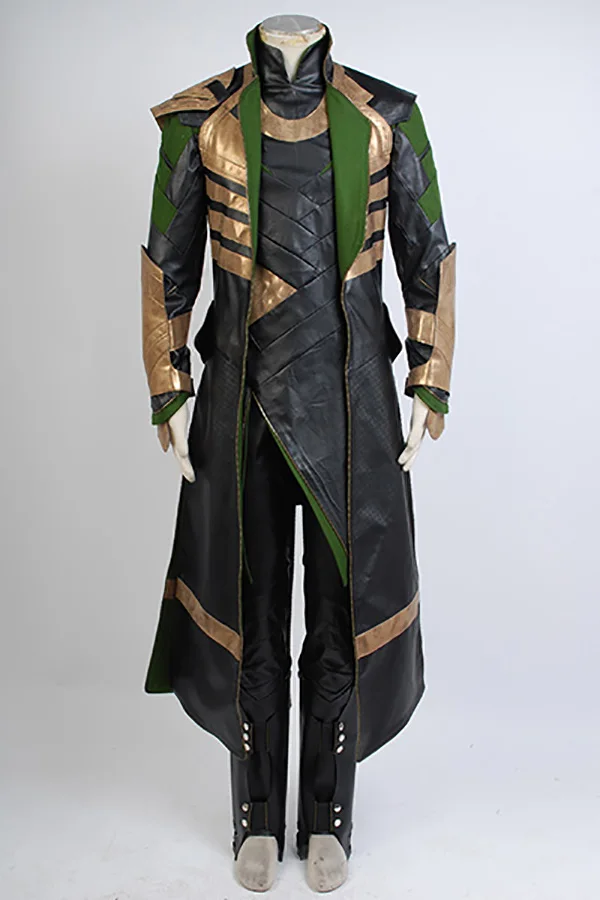 

God of Lies Loki Cosplay Thor 3 The Dark World Loki Cosplay Costume Men Women Outfit Trench Whole Set Halloween Carnival Costume