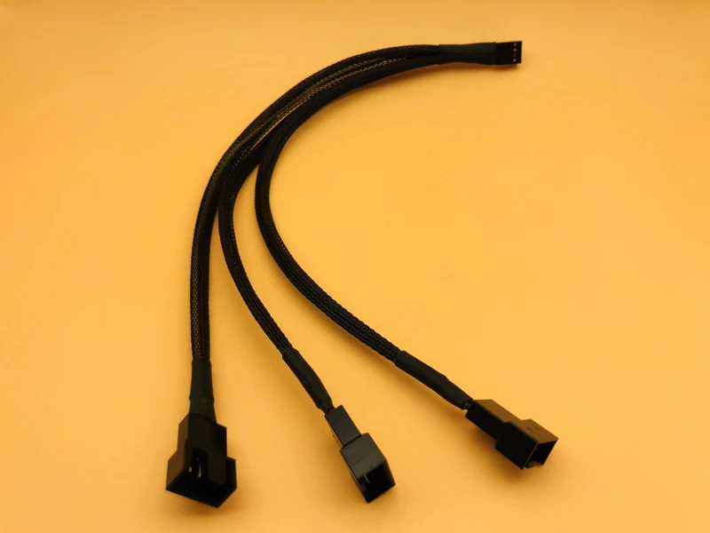 5 шт 4Pin сплиттер кабель от 1 до 3 PWM 4 P гнездо 3/4 Pin вентилятор адаптер для компьютера