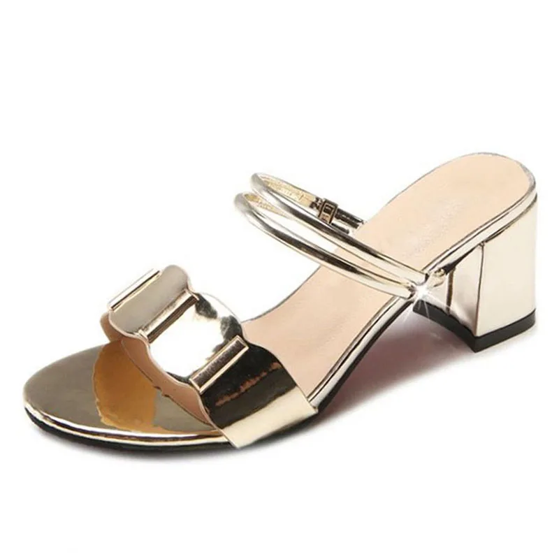 RAZAMAZA женские босоножки на высоком каблуке толстый каблук с открытым носком