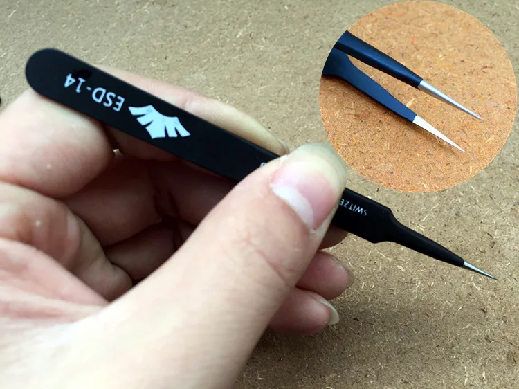 2 шт./лот высококачественные прецизионные пинцеты для наращивания ресниц Черный