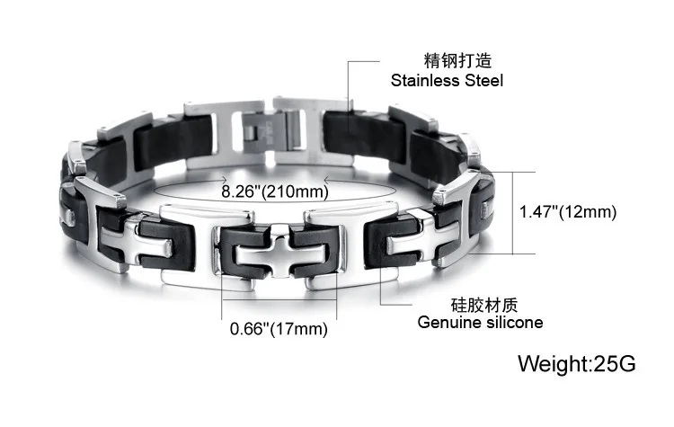 Браслет и браслеты из нержавеющей стали длина 21 см ширина 12 мм|stainless jewelry|steel bracelet