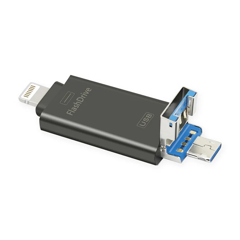 Металлический USB флеш накопитель Kismo 16 ГБ 32 OTG для мобильных телефонов iPhone X 8 7 6 ipad