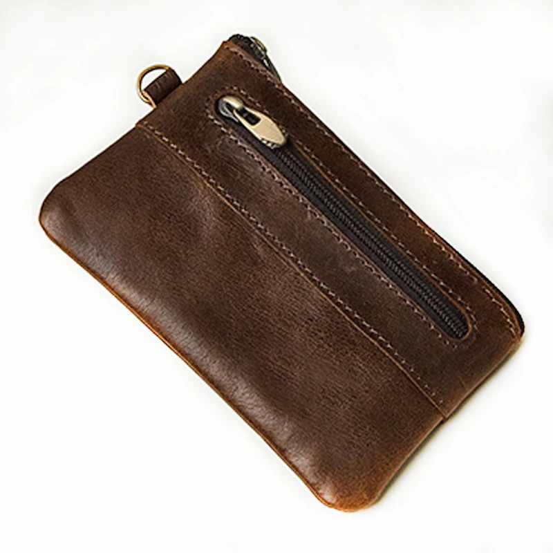 Artmi Unisex Genuine Leather Change Wallets Zipper Coin Bag Fshion Casual Small Wallet | Багаж и сумки