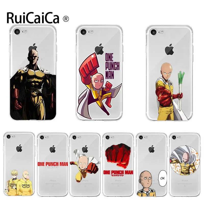 Ruicaica Аниме One Punch Man горячая печать классные аксессуары для телефона чехол Apple iPhone 8