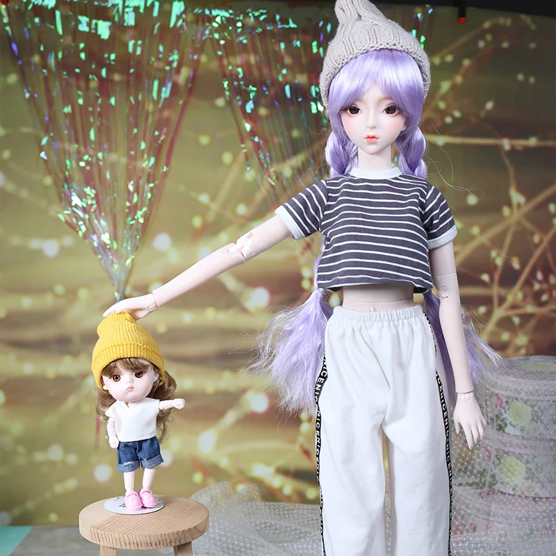 DBS наряды для 1/3 BJD куклы полосатая рубашка и слаксы одежда без обуви|Куклы| |