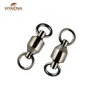 10 шт. рыболовных вертлюгов Hyaena, соединительный шариковый подшипник, рыболовные Вертлюги с твердым кольцом, латунные рыболовные аксессуары