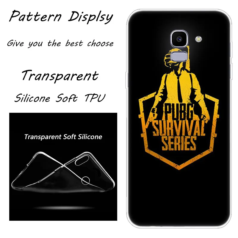 015 Pubg игры мягкий силиконовый чехол для телефона для samsung Galaxy J8 J6 J4 J2 Core J5 J6 J7 Prime J3 ЕС J4 Plus Модный чехол с принтом" - Цвет: 015