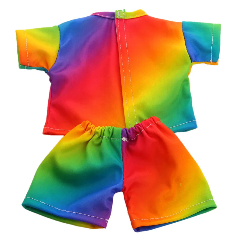 Модный выцветающий летний костюм ZWSISU подходит для 18 дюймовых кукол мальчиков