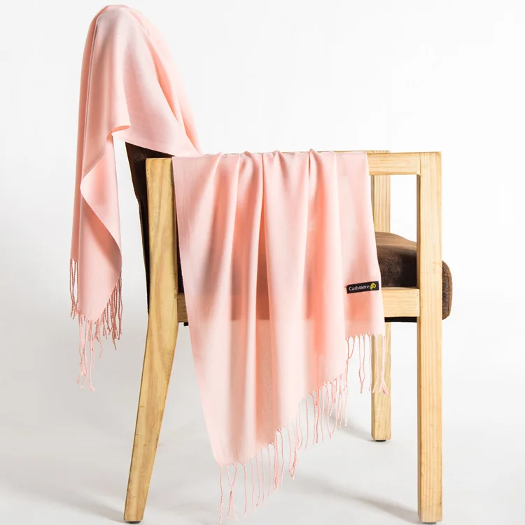 Тонкий Однотонный женский кашемировый шарф в новом стиле|Женские шарфы| |