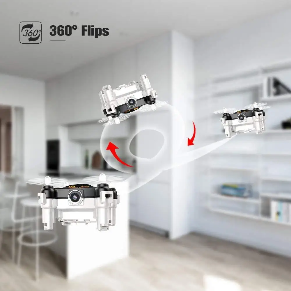 Мини WiFi FPV Радиоуправляемый квадрокоптер Дрон с камерой оптический режим без
