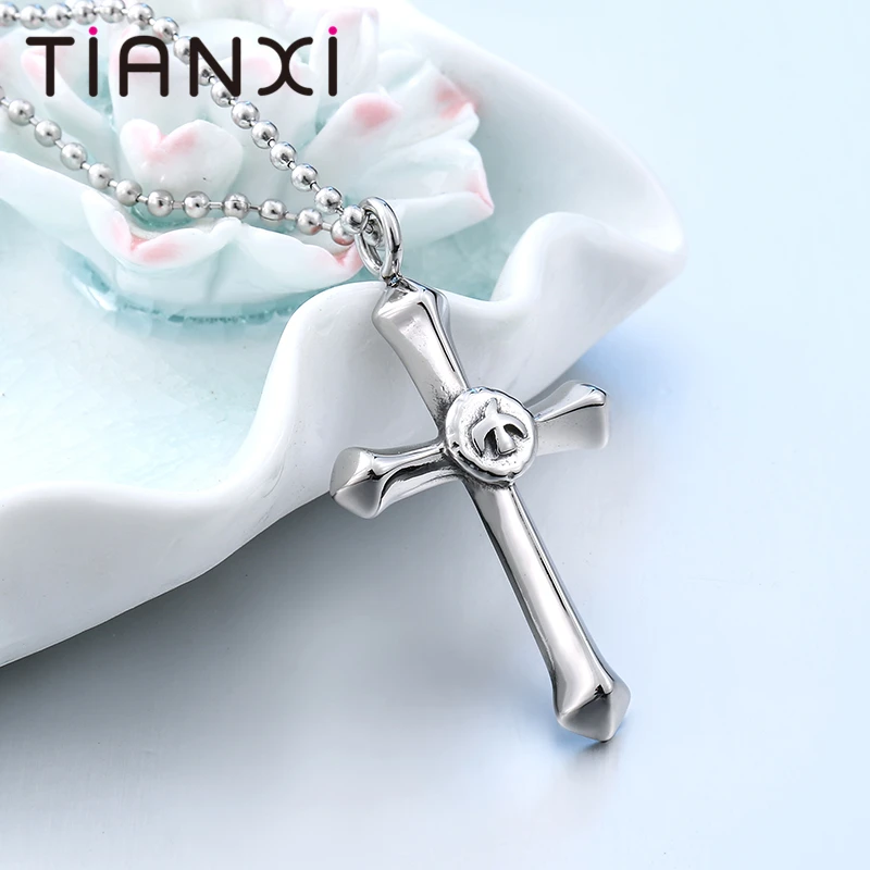 TIANXI Stainless Steel Unique Design Men's Cool Eagle Cross Necklace Pendant Factory Wholesale Price Drop Shipping Supported | Украшения