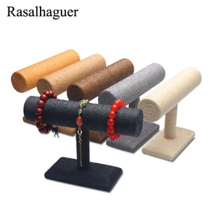 new hot hemp rope waist bracelet chain watch holder t bar rack jewelry display organizer stand holder packaging stand wholesale free global shipping