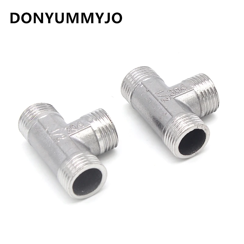 10 шт. 3 способа 304 фитинги из нержавеющей стали соединитель 1/2 &quotдо 1/2&quot до &quotBSP