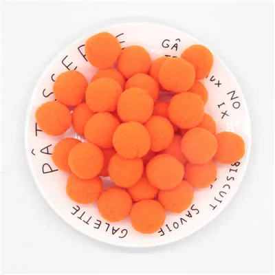 40orange 100 шт. 10/15/20/25 мм Мини пышная Нижняя Pom Poms помпонами ручной работы для детей игрушки свадебный Декор DIY товары для шитья и рукоделия - Цвет: 40orange