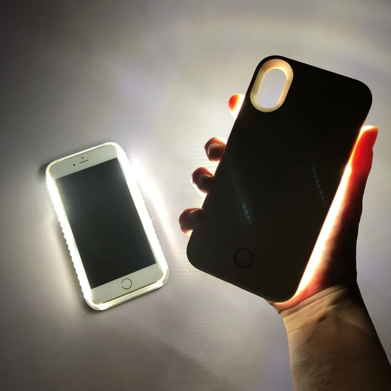 Светильник светящийся чехол для телефона для iPhone x чехол фото заполняющий светильник артефакт для iPhone 7 плюс селфи мобильный корпус для iPhone 6 Чехол чехол s